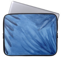 Abstrakter Blue Rays Watercolor Design Notebook-Si