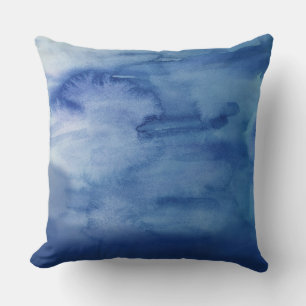 Abstrakter Blue Water Texture Beach Kissen