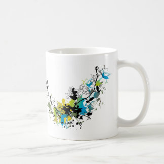 abstrakter Blumenentwurf Tasse