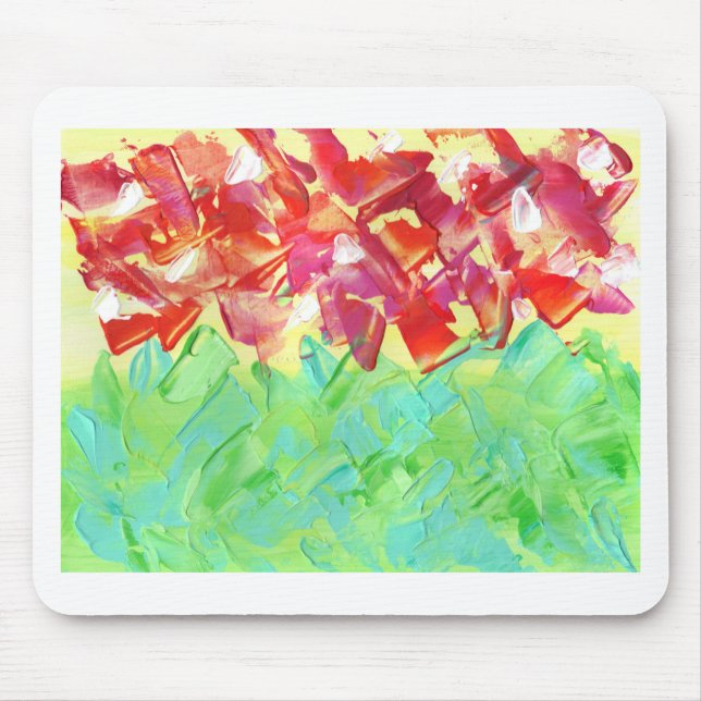 Abstrakter Blumenentwurf von der ursprünglichen Mousepad (Vorne)