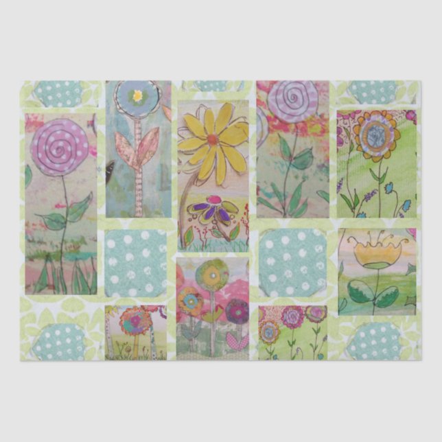 Abstrakter Blumenorgel 9 Seidenpapier (Vorderseite)