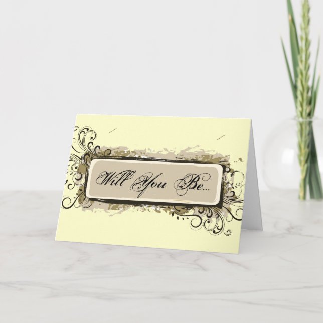 Abstrakter Blumenstrauß Einladung (Vorderseite)