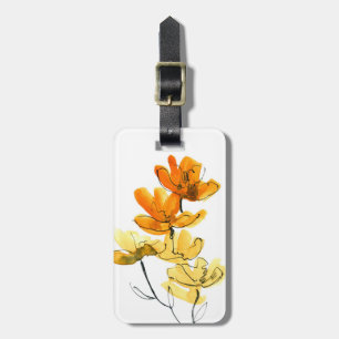 Abstrakter Blumenuntergrund Gepäckanhänger