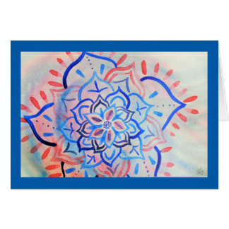 Abstrakter Blumenwatercolor Mandala