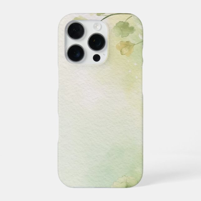 Abstrakter Blumenweich Grüne Alchemilla iPhone Hülle (Rückseite)