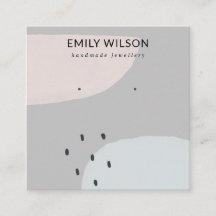 ABSTRAKTER BLUSH DUSKY BLUE STUD EARRING DISPLAY S