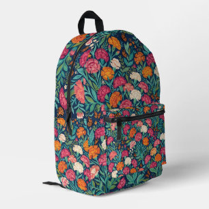 Abstrakter Boho-Nelken-Schmetterlinge-Rucksack Bedruckter Rucksack