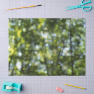 Abstrakter Bokeh im Frühjahrspapier Seidenpapier