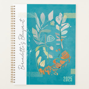 Abstrakter botanischer Art Deco Inspiriert Moderne Planer