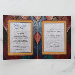 Abstrakter Bronze-Stil, goldblau, barocke Karte