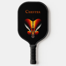 Abstrakter Bronzeschild Pickleball Schläger