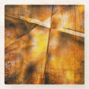 abstrakter bunter Hintergrund der Kunst Glasuntersetzer