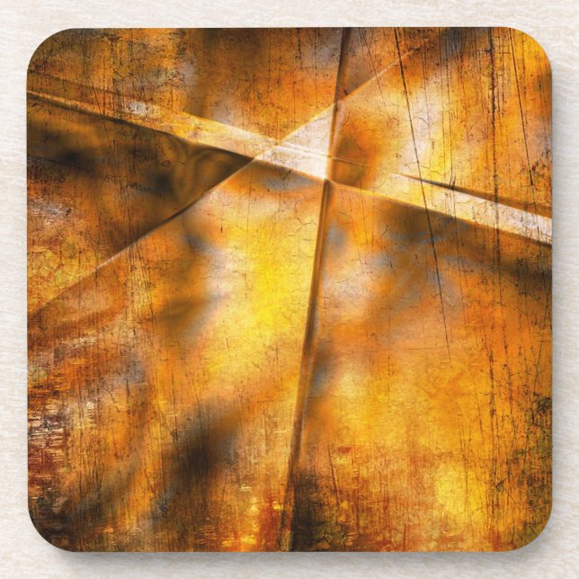 abstrakter bunter Hintergrund der Kunst Untersetzer (Vorderseite)