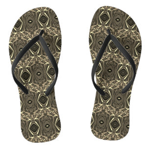 Abstrakter, bunter Twirl Pinched Halb Brick / Sepi Flip Flops