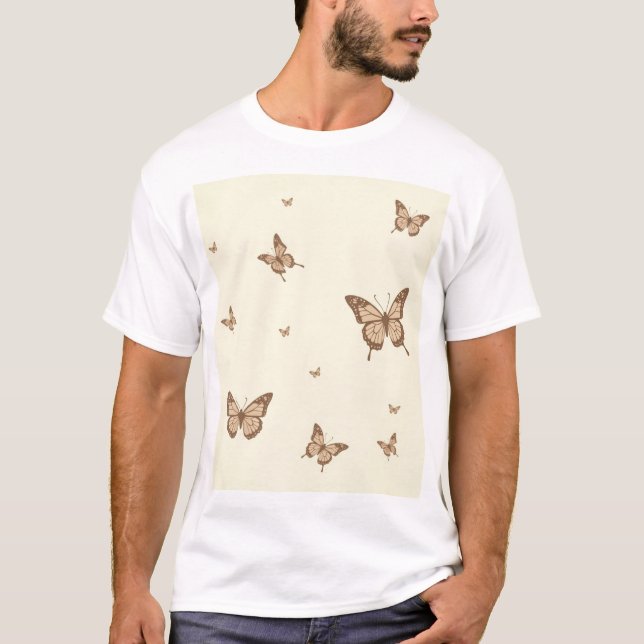 Abstrakter Butterfly-T - Shirt (Vorderseite)