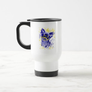 Abstrakter Chihuahua Reisebecher