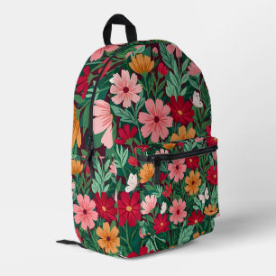 Abstrakter Cosmos Blumen & Schmetterlinge Rucksack