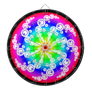 Abstrakter Crop Circle Dartscheibe
