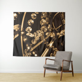 Abstrakter Crystal Chandelier Wandteppich