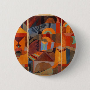 Abstrakter Cubismus Klee Tempelgärten Button