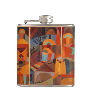 Abstrakter Cubismus Klee Tempelgärten Flachmann