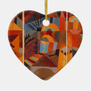 Abstrakter Cubismus Klee Tempelgärten Keramik Ornament