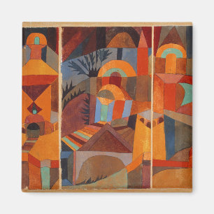 Abstrakter Cubismus Klee Tempelgärten Magnet