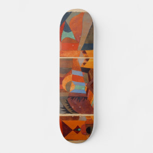 Abstrakter Cubismus Klee Tempelgärten Skateboard