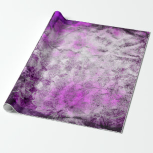 Abstrakter Damask rosa Druck Geschenkpapier