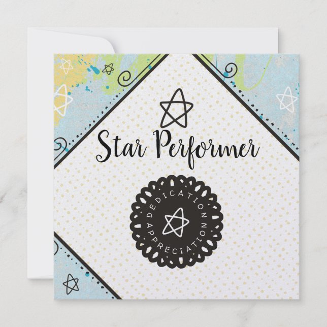 abstrakter dankeskarte (Vorderseite)