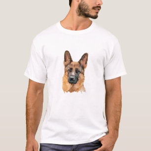 Abstrakter deutscher Shepard T - Shirt