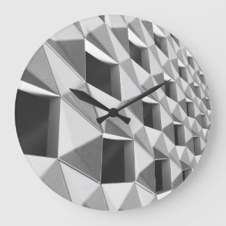 Abstrakter diagonaler Muster-Entwurf Große Wanduhr