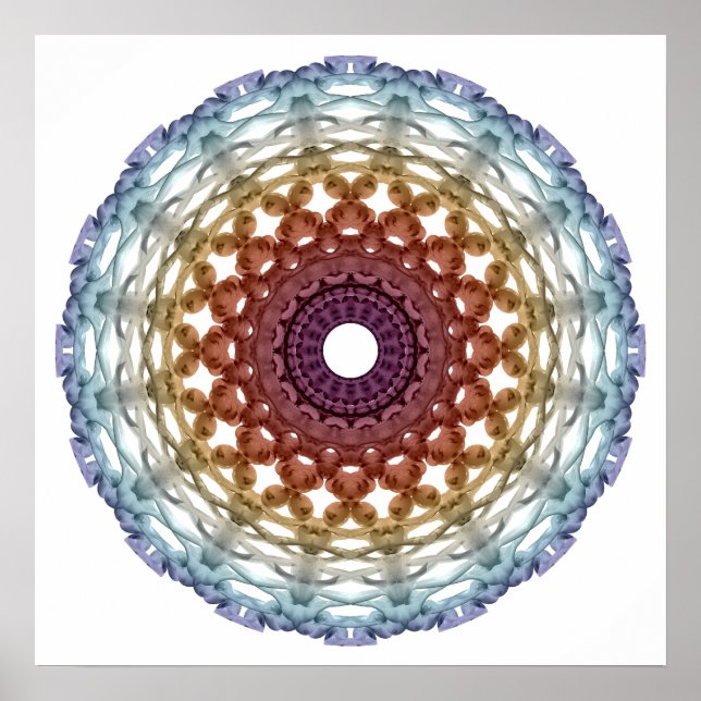 Abstrakter DNA-Ring Poster (Vorne)