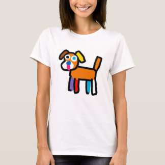Abstrakter Doggy-T - Shirt