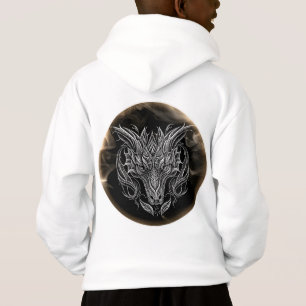 Abstrakter Drachenkopf in der Ästhetik Hoodie