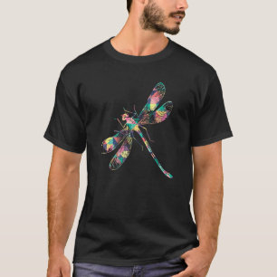 Abstrakter Dragonfly Sommer Schwarm Nymph Girl T-Shirt