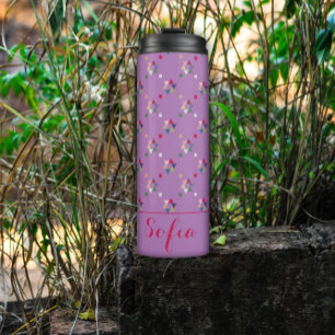 Abstrakter Dreiecksmustername Thermosbecher