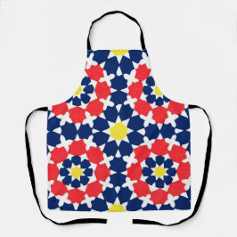 abstrakter Druck mit Sternen und x-es Schürze