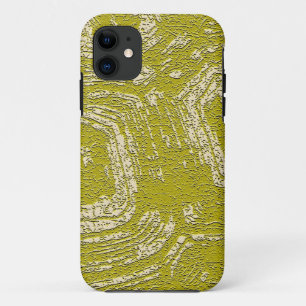 Abstrakter Druck "Mustard Tortoise Shell" von Leah iPhone 11 Hülle