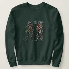 Abstrakter Dualitäts-Männer-Sweatshirt Sweatshirt