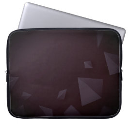 Abstrakter dunkler Maroon Polygonal Formen Textur Laptopschutzhülle