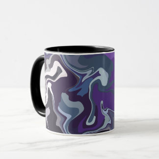 Abstrakter Durchfluss der Farben Tasse