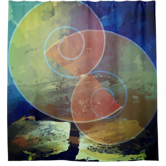 Abstrakter Duschvorhang (Vorderseite)