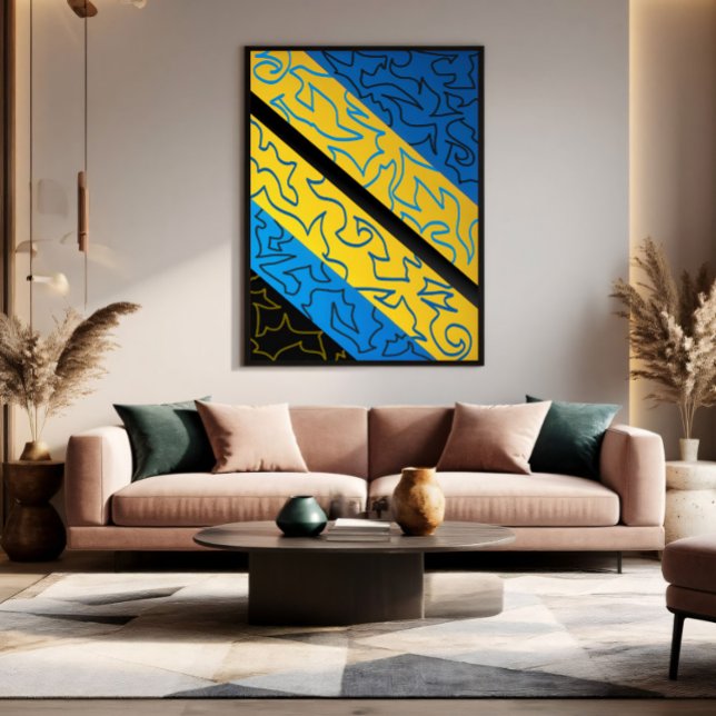 Abstrakter dynamischer Rhythmus Poster (Von Creator hochgeladen)
