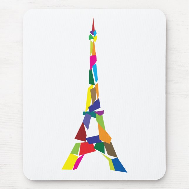 Abstrakter Eiffel-Turm, Frankreich, Paris Mousepad (Vorne)