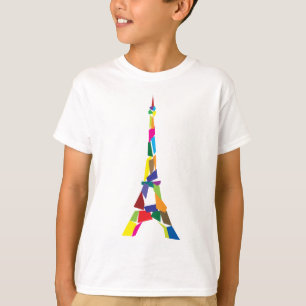 Abstrakter Eiffel-Turm, Frankreich, Paris T-Shirt