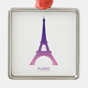 Abstrakter Eiffel-Turm Ornament Aus Metall