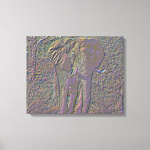 Abstrakter Elefant Leinwanddruck