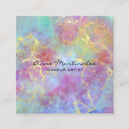 Abstrakter Eleganter Marmor Quadratische Visitenkarte