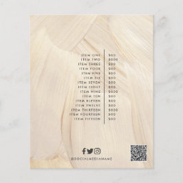 Abstrakter Eleganter Neutraler QR-Code Flyer